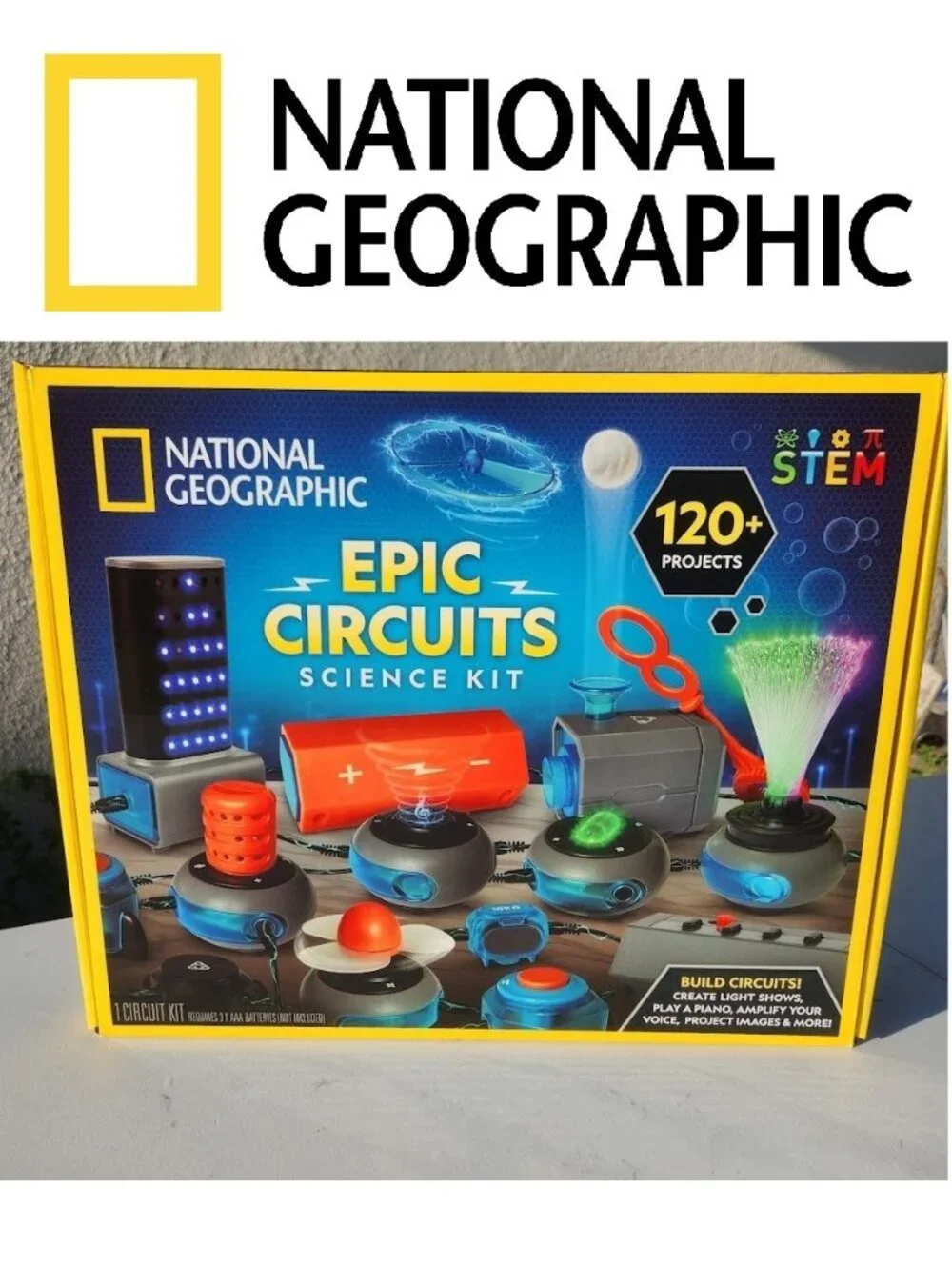 New National Geographic Circuit Maker Kit - Electronics Kit for Kids with 120 El